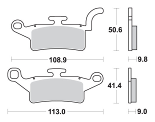 Тормозные колодки SBS 208CT (FA492)