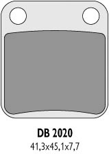 Тормозные колодки DELTA BRAKING DB2020OR-D (FA54)
