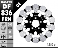 Тормозной диск задний HARLEY-DAVIDSON (300X56X5) GALFER DF836FRH