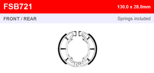 Тормозные колодки FERODO FSB721A