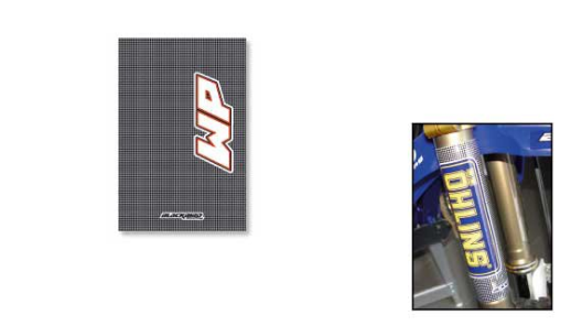 Наклейки на захист вилки BLACKBIRD WHITE POWER E5015W