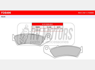 Тормозные колодки FERODO FDB496P