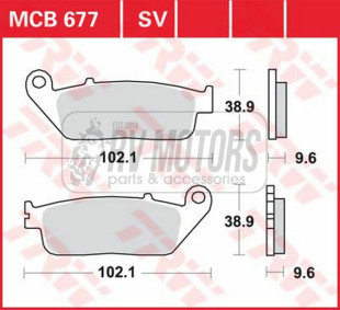 Тормозные колодки TRW LUCAS MCB677