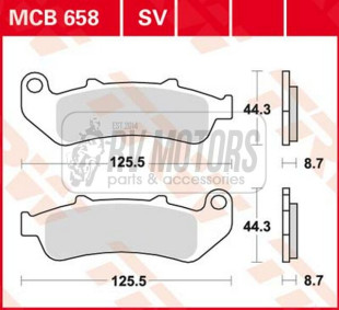 Тормозные колодки TRW LUCAS MCB658