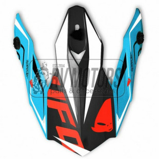 Козырек UFO к шлему ONYX Speeder Black/Blue/Red HR115