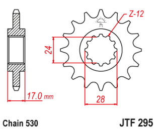 Приводная звезда JT JTF295.14 (PBR 295)