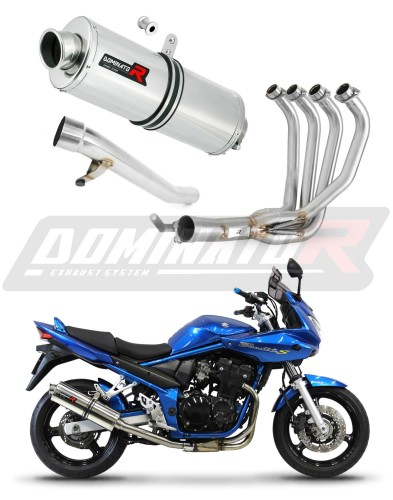 Полная система выхлопа Suzuki GSF 650 BANDIT N / S 2005 - 2006 DOMINATOR овальный