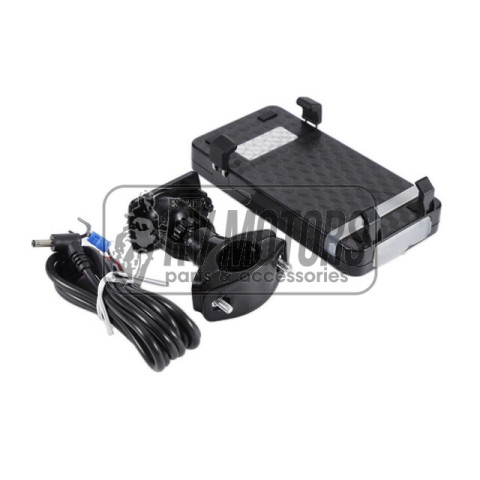 Крепление смартфона на руль с USB зарядкой C-001