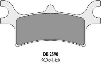 Тормозные колодки DELTA BRAKING DB2590QD-D (FA314)