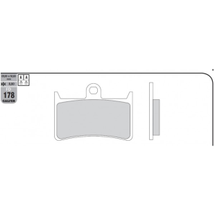 Тормозные колодки GALFER FD178G1651 (FA252/FA380)