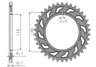 Приводная звезда SUNSTAR 1-5474 48 (JTR 479.48)