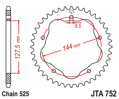Привідна зірка JT JTA752.38