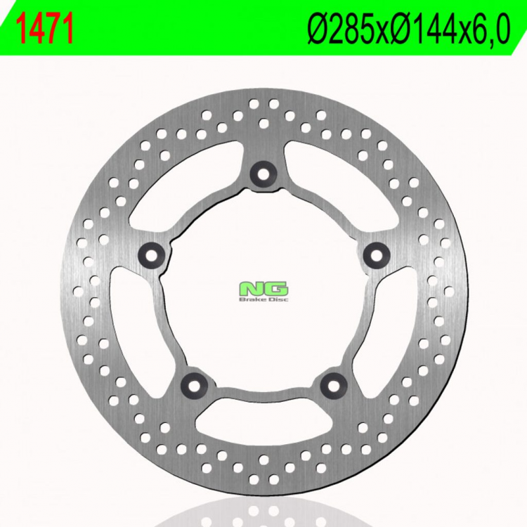 Тормозной диск NG задний TRIUMPH 800/865/885 96-09 (285X144X6,0MM) (5X10,5MM) NG1471