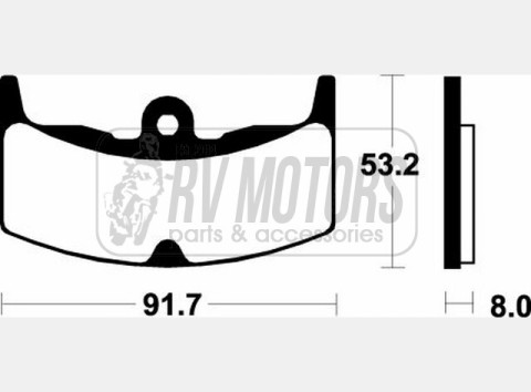 Тормозные колодки SBS 552HF