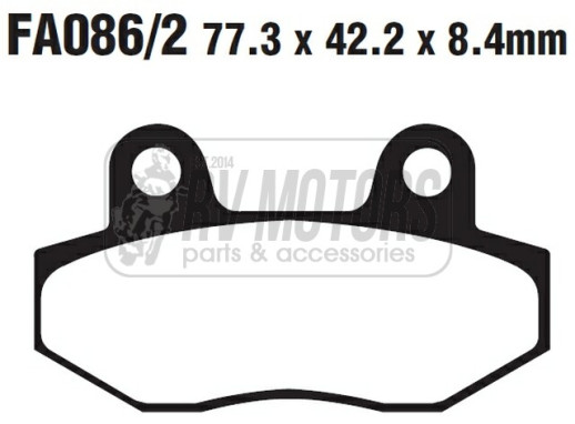 Гальмівні колодки EBC FA086