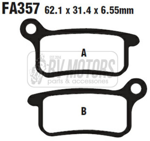 Тормозные колодки EBC FA357TT