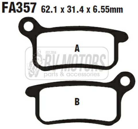 Тормозные колодки EBC FA357TT