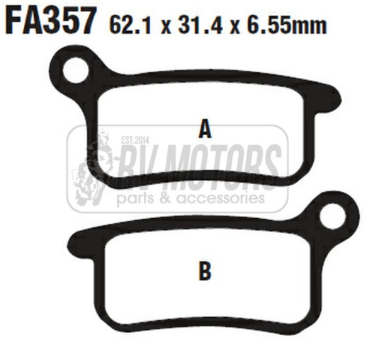 Гальмівні колодки EBC FA357TT