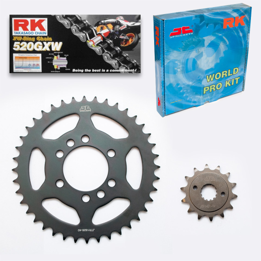 Комплект ланцюг/зірки SUZUKI LTZ 400 '03-'08 (14/40/98/520GXW) JT/RK ATVKITSUZ03