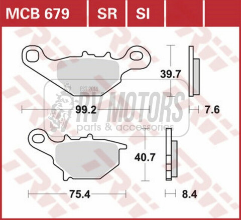 Тормозные колодки TRW LUCAS MCB679