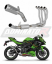 Полная система выхлопа Kawasaki ZX-4R / RR 2023 - 2024 DOMINATOR GPS
