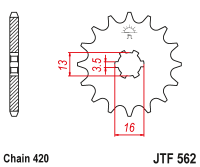 Приводная звезда JT JTF562.10 (PBR 415)