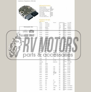 Регулятор напряжения CAN-AM 400/500/650/800/1000, HONDA TRX500/650/680, KAWASAKI KVF750 12-13, POLARIS 400/500/550/570/800/900 DZE ELEKTRYKA 2424-01
