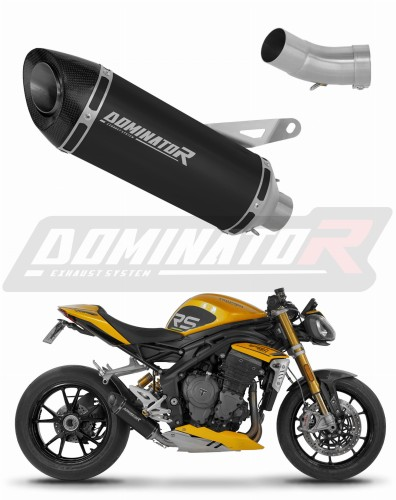 Прямоток Triumph Speed Triple 1200 RS / Speed Triple 1200 RR 2021 - 2024 DOMINATOR HP8 черный