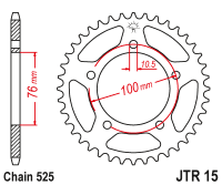 Приводная звезда JT JTR15.42 (PBR 4456)