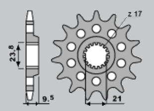 Приводная звезда SUZUKI RMZ 450 '05-'13 JR 213314 (JTF1441.14)
