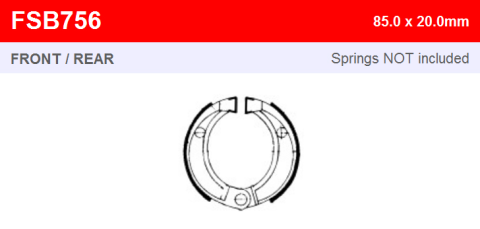 Тормозные колодки FERODO FSB756