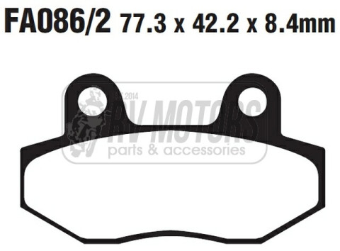 Тормозные колодки EBC FA086/2