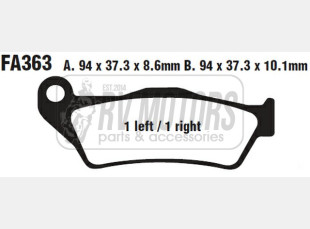 Тормозные колодки EBC FA363V
