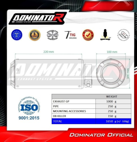 Прямоток Husqvarna Svartpilen 401 2020 - 2023 DOMINATOR GP 