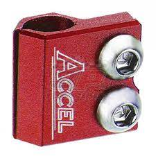 Хомут тормозного шланга HONDA/YAMAHA ACCEL красный BLC01RD