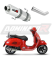 Прямоток Piaggio Vespa GTS 125 2007 - 2012 DOMINATOR овальный