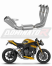 Полная система выхлопа Triumph Speed Triple 1200 RS / Speed Triple 1200 RR 2021 - 2024 DOMINATOR GPS
