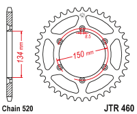 Приводная звезда JT JTR460.50 (PBR 489)