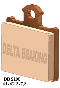Тормозные колодки DELTA BRAKING DB2198OR-D (FA602)