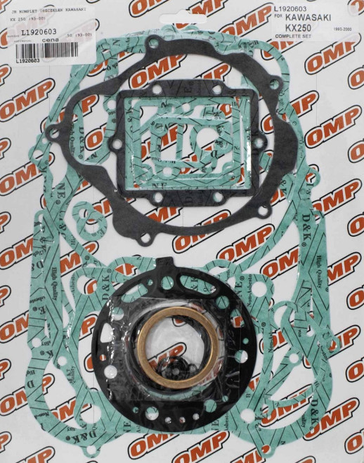 Повний комплект прокладок KAWASAKI KX 250 &#39;93-&#39;00 OMP L1920603
