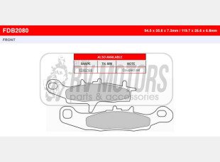 Тормозные колодки FERODO FDB2080SG
