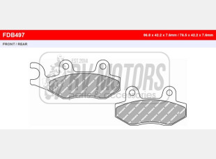 Тормозные колодки FERODO FDB497P