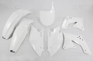 Комплект пластика UFO KAWASAKI KXF 250 '10-'11 (белый) (KA215E047) KAKIT215047