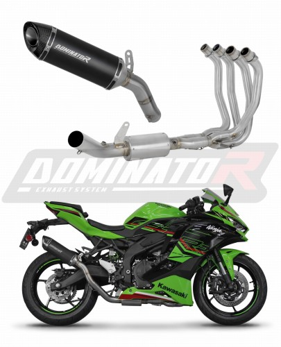 Полная система выхлопа Kawasaki ZX-4R / RR 2023 - 2024 DOMINATOR HP8 черный