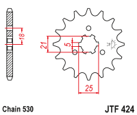 Приводная звезда JT JTF424.15 (PBR 424)