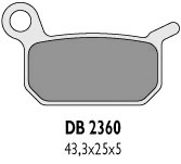 Тормозные колодки DELTA BRAKING DB2360MX-D (FA325)