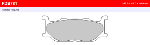 Тормозные колодки FERODO FDB781P