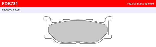 Гальмівні колодки FERODO FDB781P