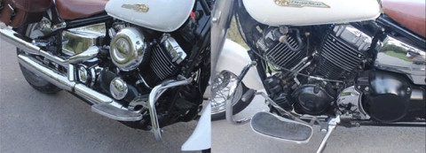 Защитные дуги Yamaha XVS 400/650 Drag Star хром