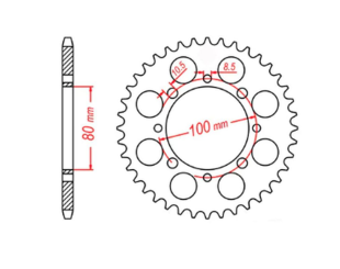 Приводная звезда SUZUKI GZ 250 MARAUDER '99-'10, GN 250 '82-'99 MTX 11-113-41 (JTR819/2.41)